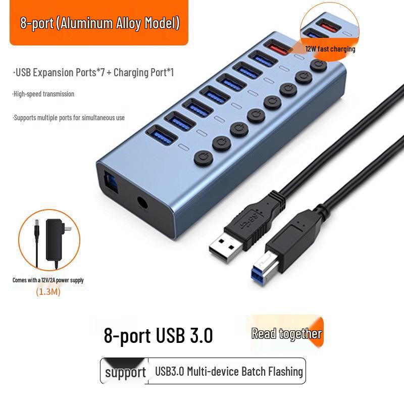 Xiaomi USB Hub Multi-Port Extender with Power Switch