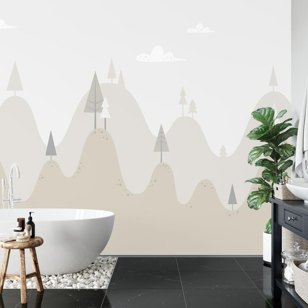 Photomural Fairytale Hills Washable Fleece 450x300