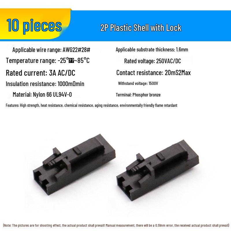 2.54 Lockable DuPont Connector: 2P & 3/4/10P Straight/Bent Pin Header MX2.54 Socket