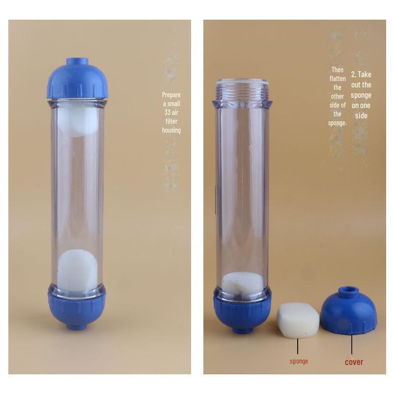 Transparent T33 Water Purifier Shell for DIY Filter Material
