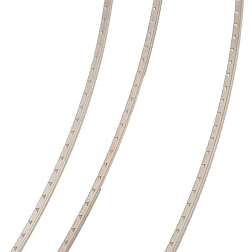 Yibuy 8FT Replacement Mandolin Banjo Fret Wire 1.6mm White Copper for Luthier Makers