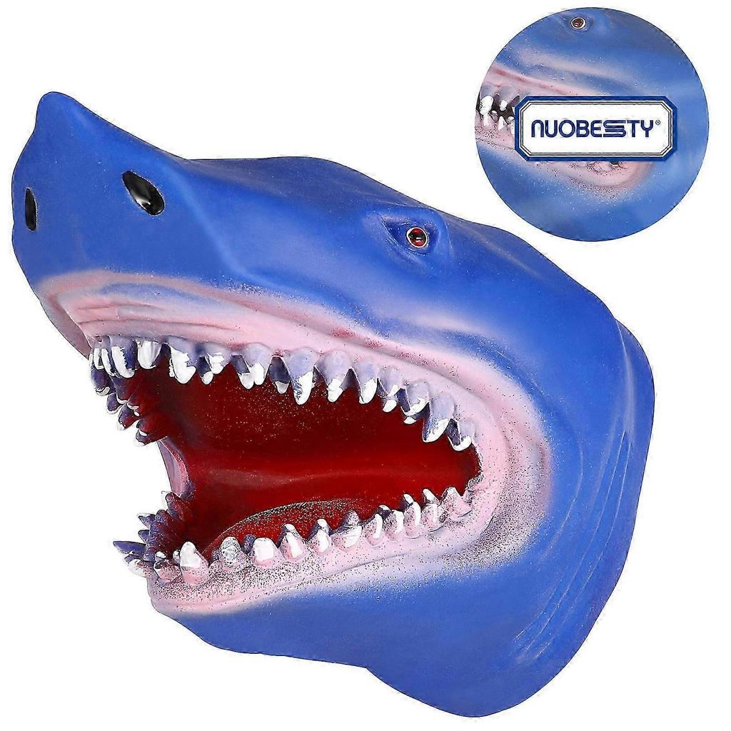 Hand Puppet Toy Creative Realistic Shark Shaped Glove Storytelling Prop Puppet Gift for Kids Adults