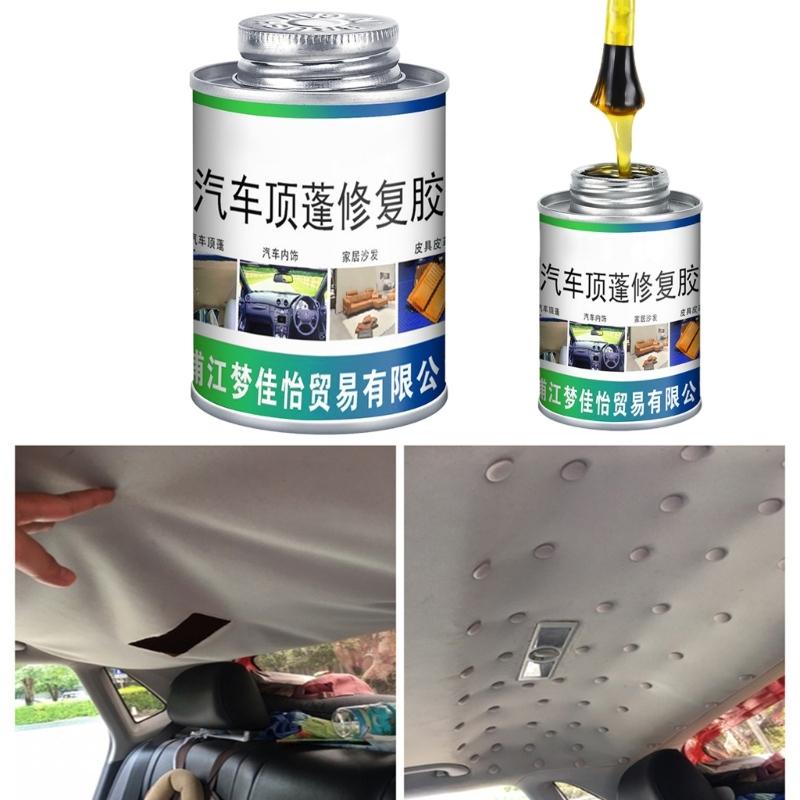 3.38oz Car Roof Headliner Multifunctional Car Inside Roof Repair Liquid Glues 100ml Car Roof Liner Repair Adhesive Glues