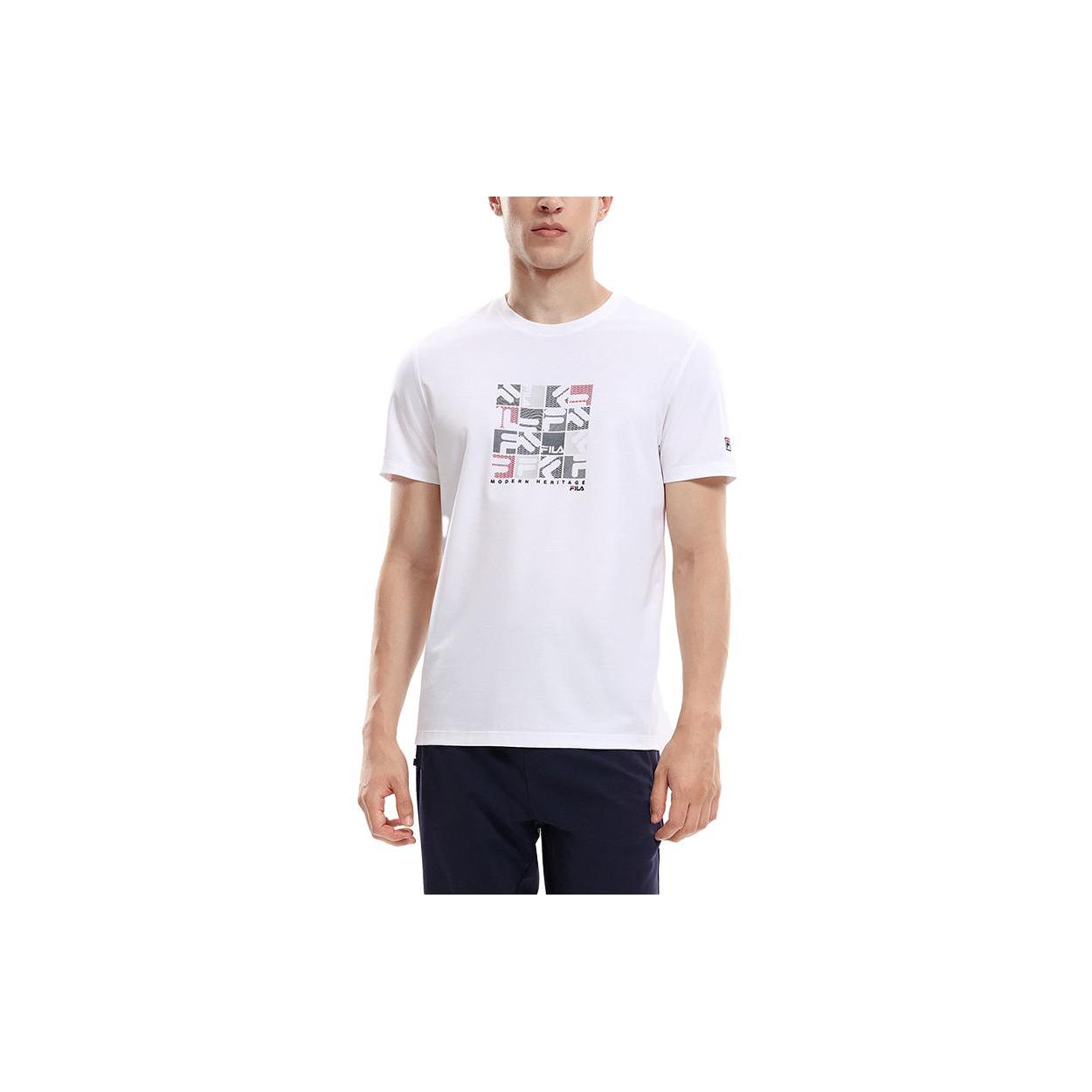FILA T Shirt Men s Standard White F11M331112F-WT L