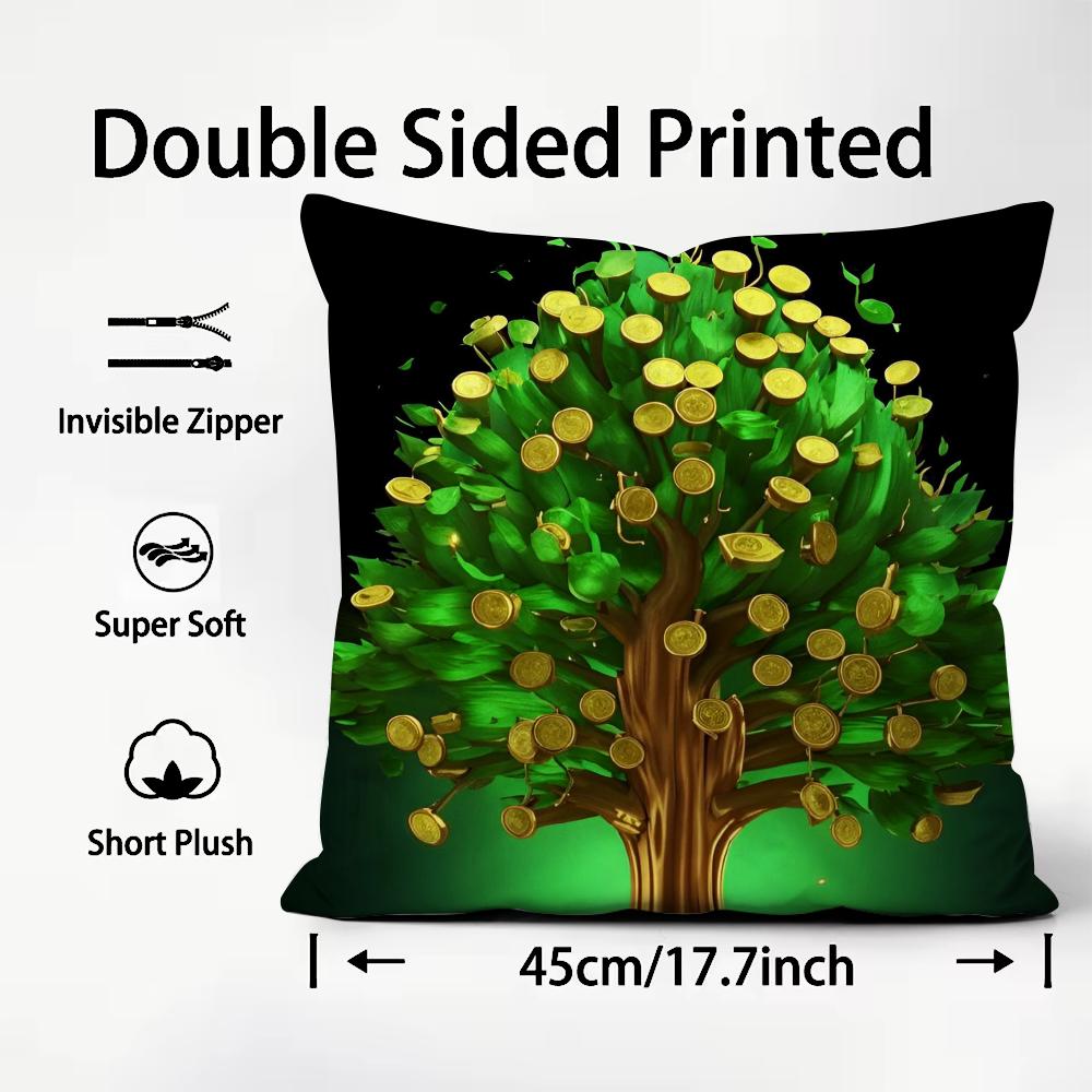 St. Patrick's Day, Ireland Cushion Cover Pattern Printed Pillowcase for Living Room Sofa Cushion Cover & Bedroom Decor
