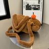 Capybara Plush Backpack Handbag Kawaii Fashion Plushie Doll Fur Bag Children's Bag Handbag Mini Knapsack Bag Gift for Girlfriend