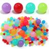 20pcs/lot 16mm Colorful Round Acrylic Beads Jelly Beads Loose Spacer Beads For Jewelry Making DIY Bracelets Necklace Accessories