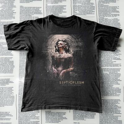 Mystic Places of Dawn Septicflesh Černé bavlněné tričko Plná velikost S5XL T498 Unisex tričko