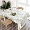 Bamboo Leaves Printed Waterproof Tablecloth Oil-proof Table Decor Cloth Table Decorations