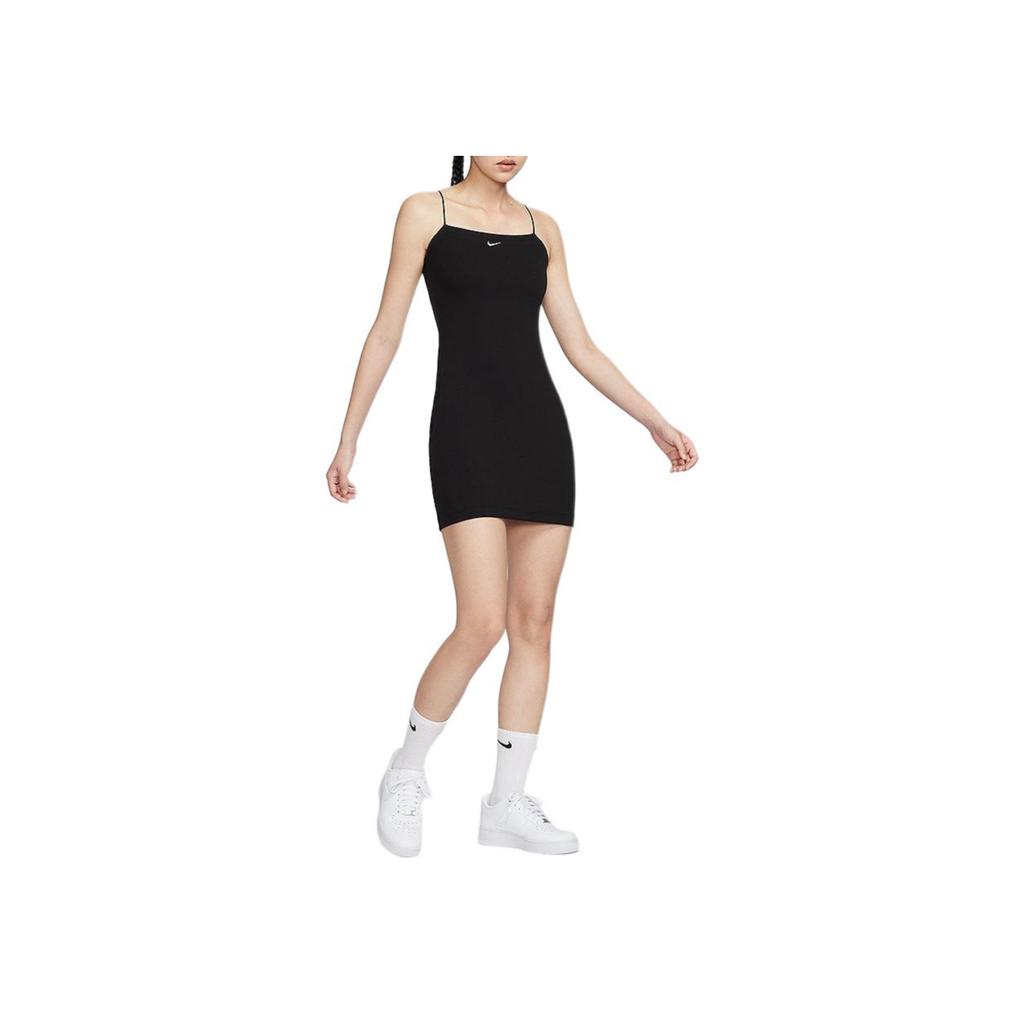 Nike Solid Color Slim Fit Sleeveless Dress Women Dress Black FN4158-010