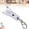 Precise Bolt Size Finder Keychain, Size Catcher, Bolt and Nut Identifier Gauge Size Gauge Precise Bolt Size Finder Keychain