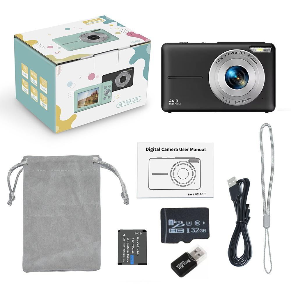 HD Digital Mini Camera for Students & Kids - Selfie & Beauty Features