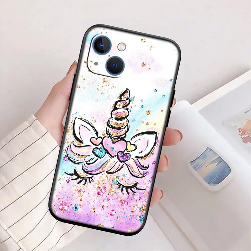 RP14 Cartoon Unicorn New High-End Shell Phone Case for Redmi Note 13 14 Pro+ Plus A3 A3X 13X 13C 13R 14S 14C 14R