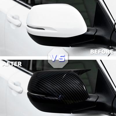 For Honda CR-V CRV 2017-2020 Rearview Side Mirror Cover Wing Cap Exterior Door Rear View Case Trim Carbon Fiber