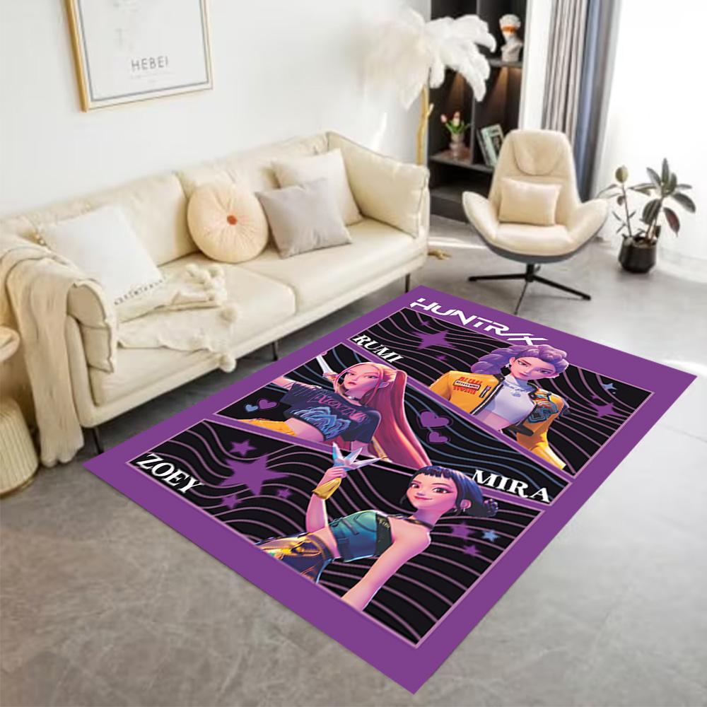 Future Fashion Warriors Area Rug Suitable for Bedrooms Foyer Dining Room Decorate Room Anti-slip Rug Decorate Offices