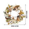 1PC Thanksgiving Wreath Artificial Pinecone Berry Pumpkin Maple Leaf Wreaths Wall Hanging Garland Autumn Farmhouse Decoration