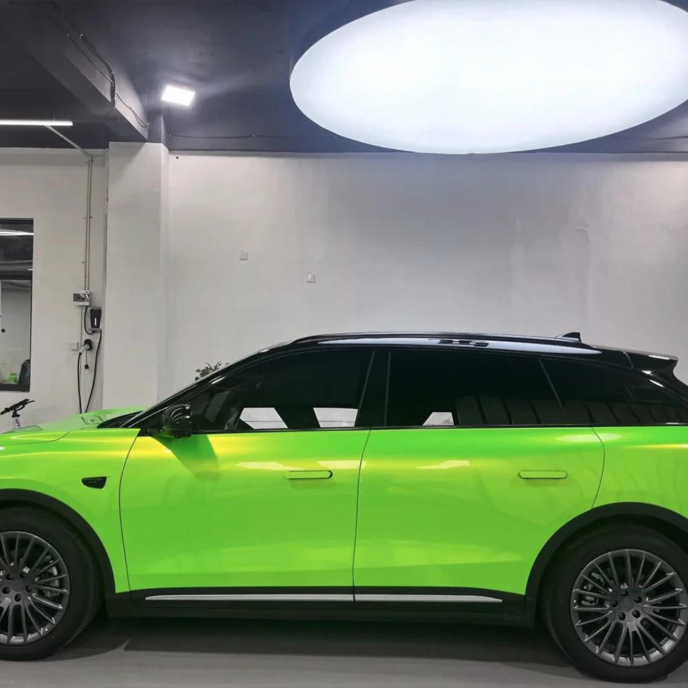 Car Sticker Magic Green Wrapping Vinyl Film Color Change Film PET Bubble Free Decals Car Sticker Interior Exterior Decoration