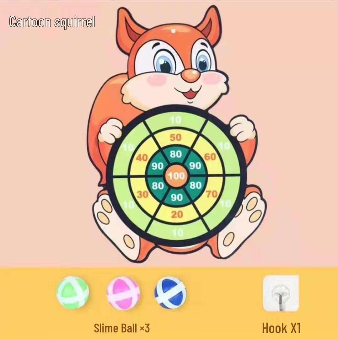 

Дитячий дартс з липкими м ячиками та креативні фрісбі: Веселий мультяшний дизайн з оксамитовим покриттям