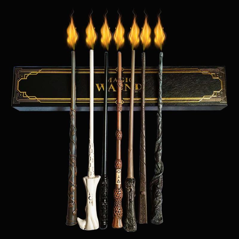 Dumbledore Magic Wand 38cm Fire-Spitting Wand Resin Construction Flame Effects Role Play Collector Item Ergonomic Design