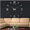Large European & American 3D Acrylic Wall Clock for Living & Dining Room Home Decor - DIY Wall Sticker Clock