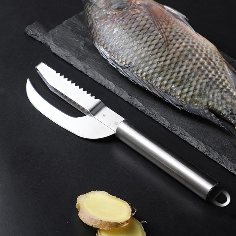 2-in-1-Fischhautbürste, schnelles Entfernen von Fischschuppen, Schaber, Hobelwerkzeug, Fischschupper, Angelmesser, Reinigungswerkzeuge, Küchenzubehör