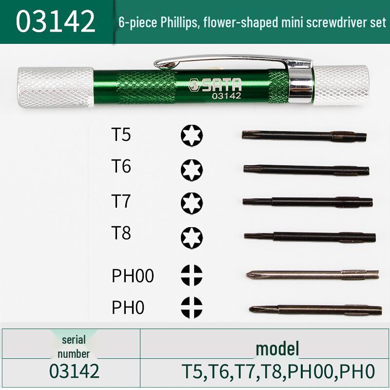 

Mini Precision Screwdriver Set for Laptops - Phillips & Slotted