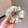 Korean Style Spring/Summer Floral Intestine Hair Scrunchie for Women – Elegant Ponytail Tie and Mori Girl Accessory.