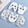 Poppy DIY Cat Face Keychain Resin Mold & Finger Armor Silicone Mold Set