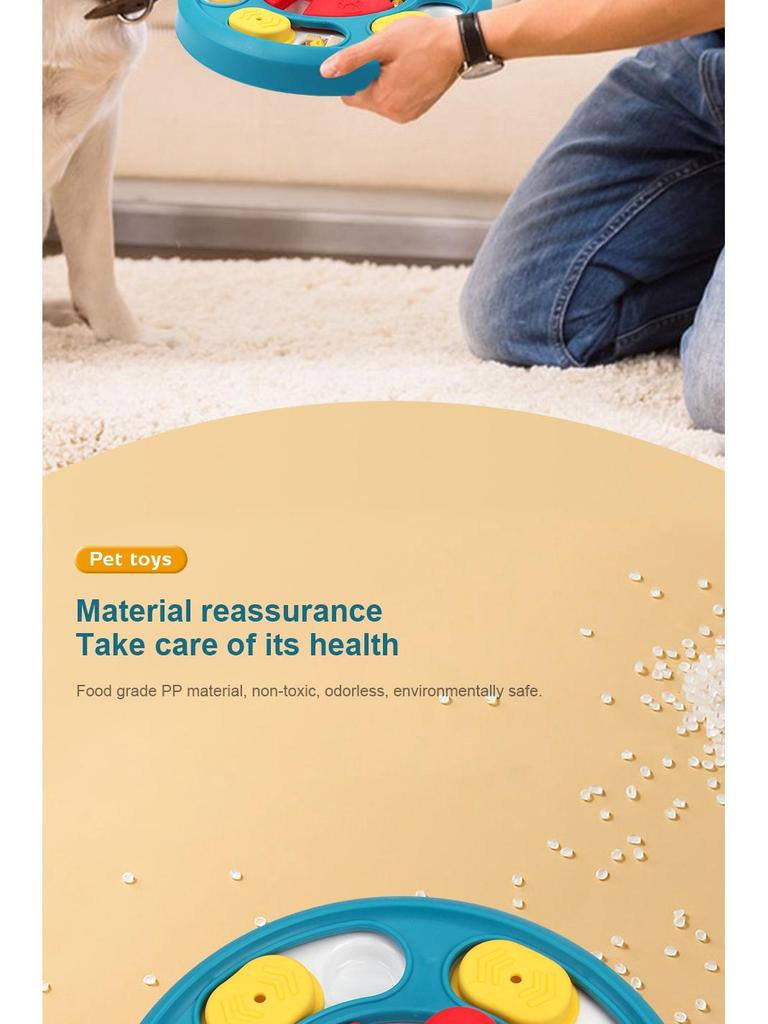 Hrănitor Lent Interactiv pentru Animale de Companie: Bol anti-sufocare, anti-alunecare pentru câini și pisici, jucărie pentru dresaj canin