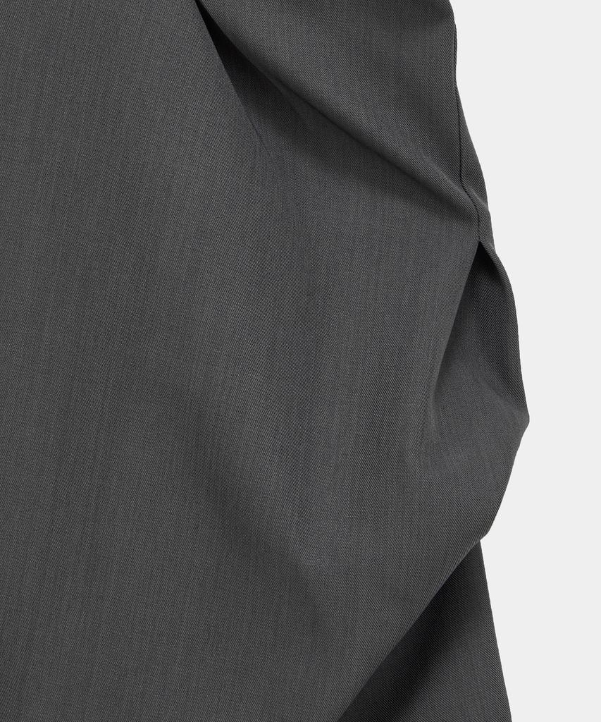 ETRE AU SOMMET Side Double Lace-Up Bootcut Slacks (Gray)