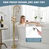 Freestanding Bathtub Faucet Tub Filler Faucets Chrome Floor Mounted Brass Bathroom Faucets with Handheld Shower