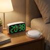 Temperature and Date Display Electronic Alarm Clock LED Large Screen Bedside Clock  Deep Sleeper