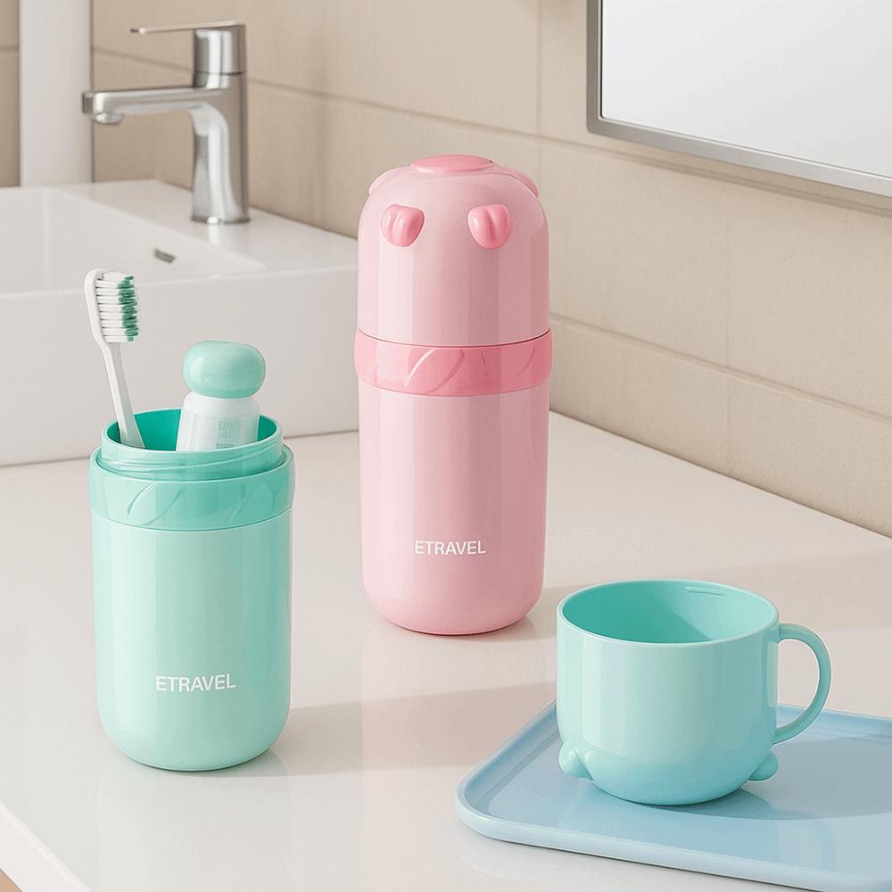 Detachable Toothbrush Toothpaste Cup Dustproof Toothbrush Box Travel Mouthwash Cup Dormitory