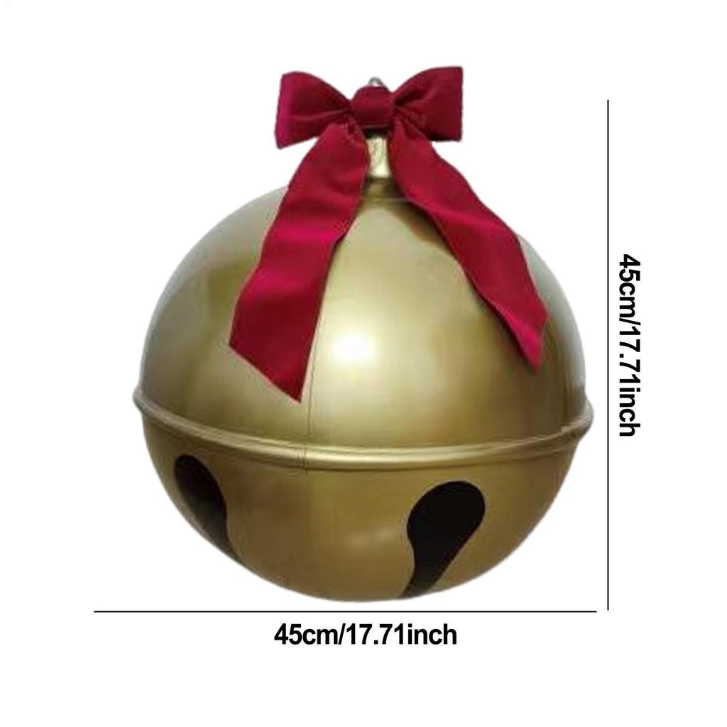 Inflatable Christmas Decoration Balls, Giant Bell-ringing Shaped Balloons, Christmas Balloon Pendants Ornaments For Wedding Lawn