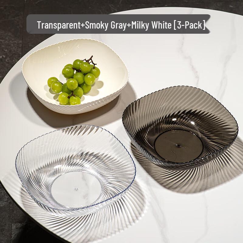 Zhaoran Light Luxury Melamine Fruit Bowl & Basket Set