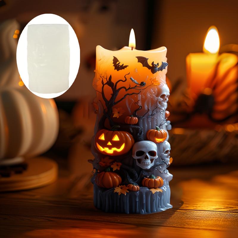 Pumpkin Shape Dragon Relief Candle Silicone Mold Wings Dragons Pumpkin Candle Mould Resin Plaster Molds Halloween Gift