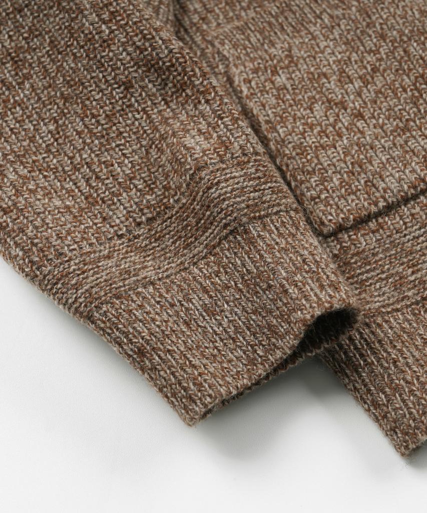Frizmworks Tweed Wool Zip Up Cardigan _ Brown