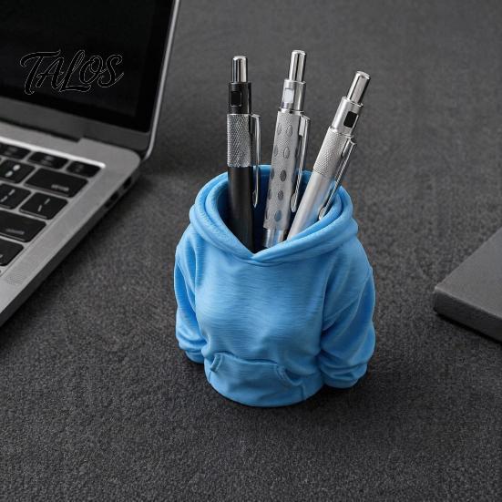 Multifunktionale Schreibtisch-Aufbewahrungstasse 3D-gedruckter Kapuzenpullover Stifthalter, Damen Kapuzenpullover Bleistift-Organizer-Behälter, Schreibwarenbox für Zuhause Büro Kinder