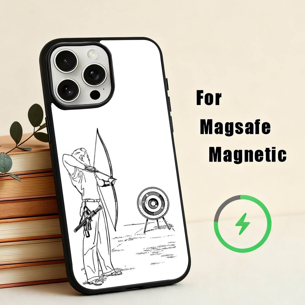 A-Archery S-Sprot Phone Case For iPhone17,16,15,14,13,12,11 Plus,Pro Max Magnetic For Magsafe Wireless Charging