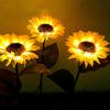 LED Sunflower Lawn Atmosphere Light Waterproof Solar Path Yard Lights  Easy Installation Automatic Switch for Home Garden