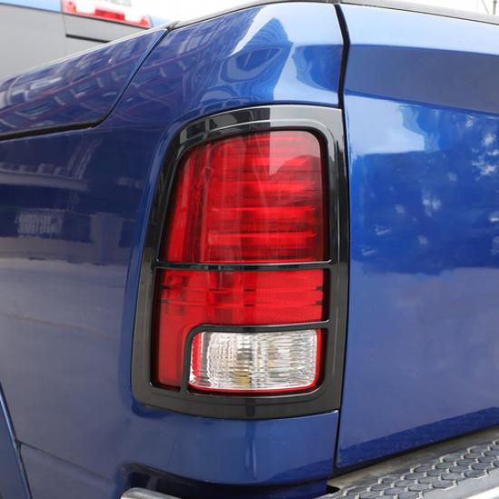 High Gloss Black Tail Light Lamp Cover Overlay Trim For 2010-2018 Ram 1500
