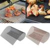 Non-Stick Högtemperaturbeständig BBQ-gallerplatta Barbecue-nät Återanvändbar Lätt att rengöra Matlagningsunderlägg Bakningsgrilltillbehör
