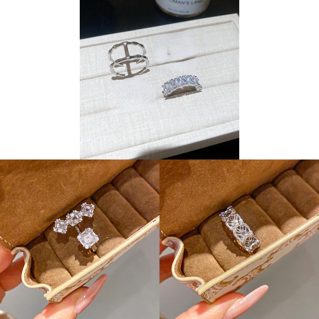 Anello Minimalista in Rame con Pietra di Zircone e Design Geometrico per Donne alla Moda
