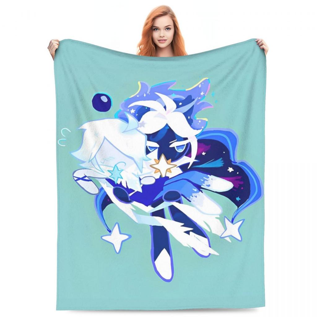Cookie Run Kingdom Knitted Blankets Velvet Ultra-Soft Throw Blanket for Bedding Couch Bed Rug