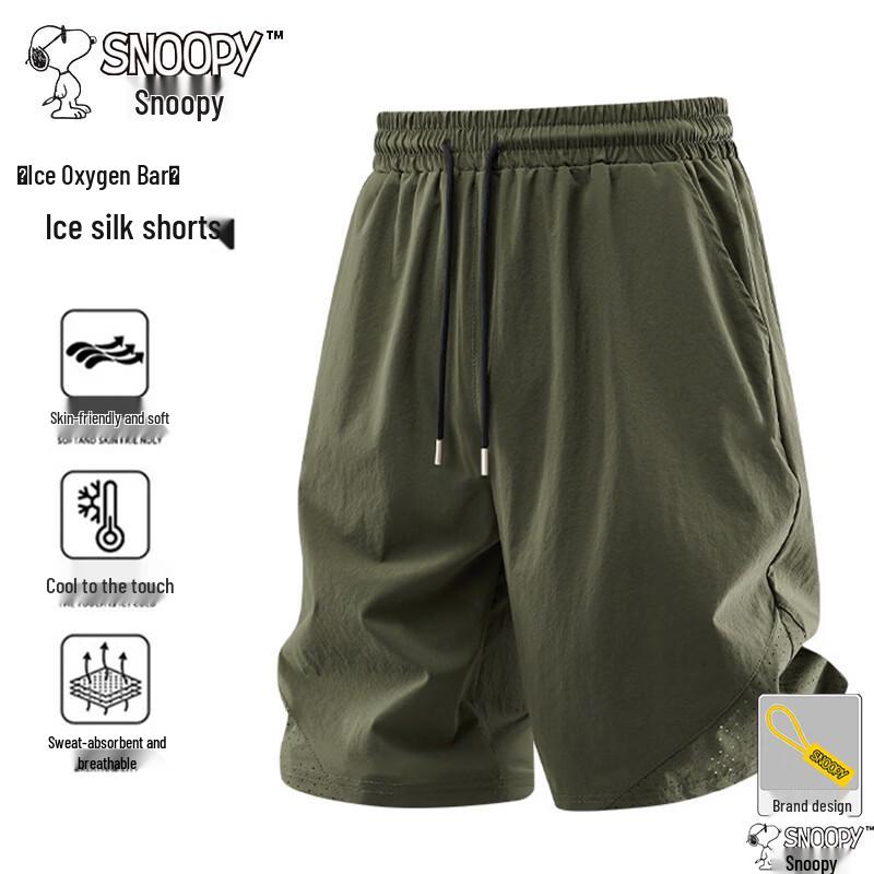 SNOOPY Men's Ice Silk Beach & Sport Shorts