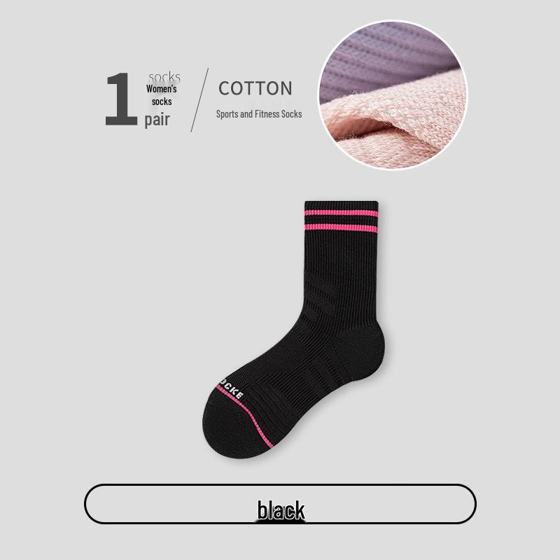 

Женские влагоотводящие дышащие носки до середины икры для бадминтона на осень и весну - Идеальны для пеших походов, фитнеса и марафона. One Size чёрный