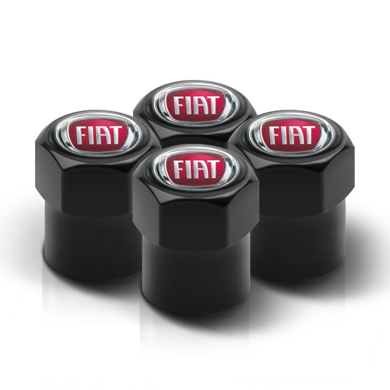 4Pcs 3D Styling Car Wheel Tire Valve Caps Stem Cap Accessories For Fiat Abarth 500 Punto Doblo Stilo Bravo Panda Ducato Pondo