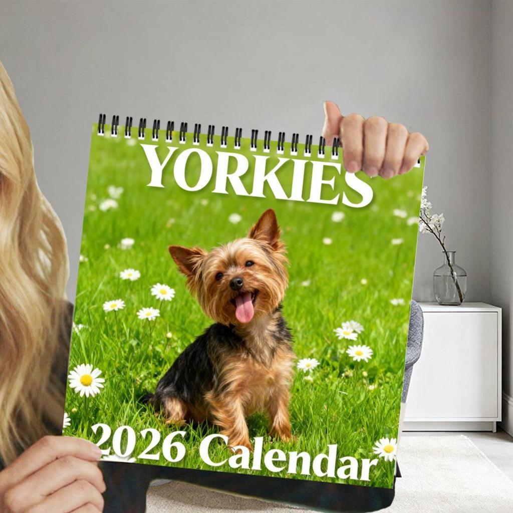 2026 Cute Dog Calendar Funny 12 Month Planner Double-sided Monthly/weekly View Daily Calendar