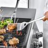 5Pcs BBQ Grill Tool Set with Spatula Tongs Fork Brush Skewers And Case Outdoor Baking Utensils for Parties Camping Restaurants