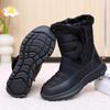 Snow Boots Women's Winter Cotton Shoes Medium Boots Medium Boots Piled Thickened Casual Large Size
